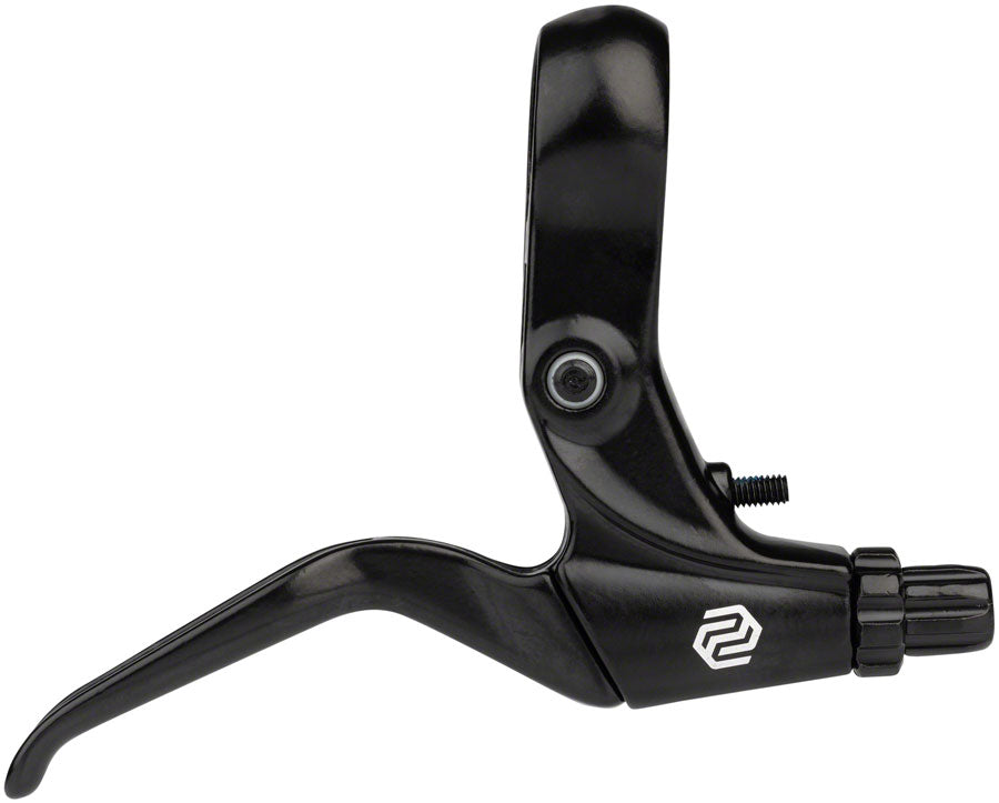 NEW Promax FS-378 Brake Lever Set - Short Pull, 2-Finger, Tooled Reach Adjust, For U and Caliper Brakes, Black - Around the Cycle