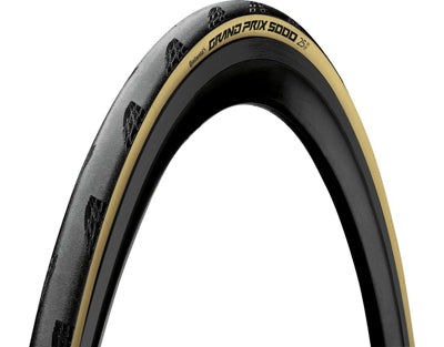 NEW Continental Grand Prix 5000 Tire - 700 x 25, Clincher, Folding, Black/Cream - Around the Cycle