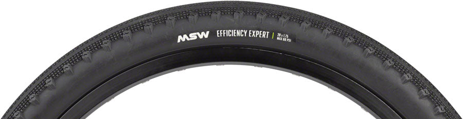 NEW MSW Efficiency Expert Tire - 20 x 1.75 Black Rigid Wire Bead 33tpi - Around the Cycle