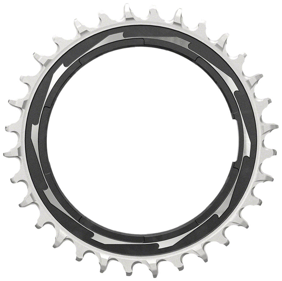 NEW SRAM XX SL Eagle T-Type Thread Mount Chainring - 32t, 12-Speed, Thread Mount (For XX SL PM Spider), 0mm Offset, Aluminum, Black/Silver - Around the Cycle