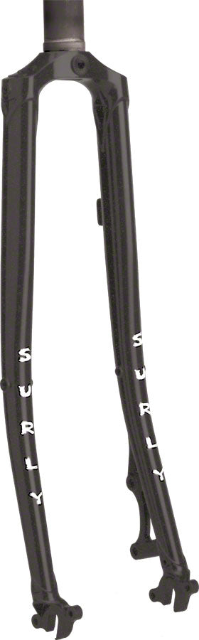 NEW Surly Straggler Cyclocross/Hybrid Fork Surly Straggler Disc Fork: 700c, 400mm, 1-1/8 straight steerer, Black - Around the Cycle