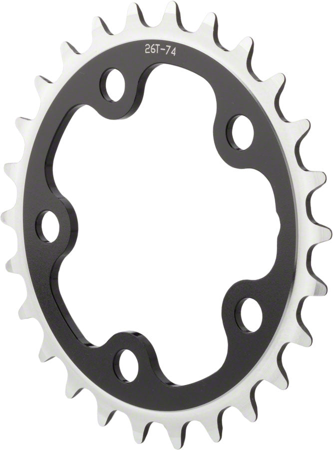 NEW Dimension Multi Speed 24t x 74mm Inner Chainring Black - Around the Cycle