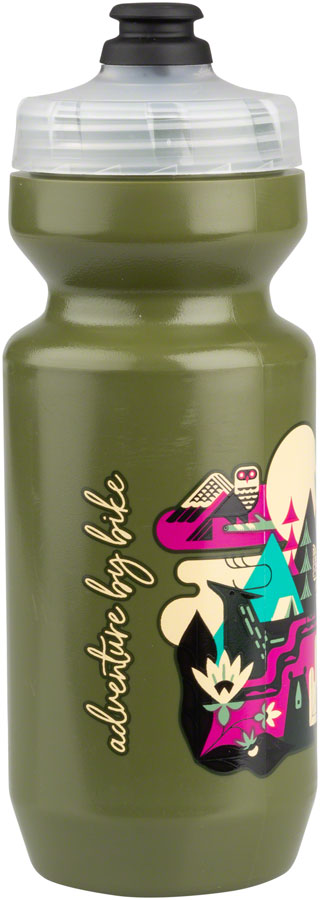 NEW Salsa Meander Purist Water Bottle - Forest Green, 22oz