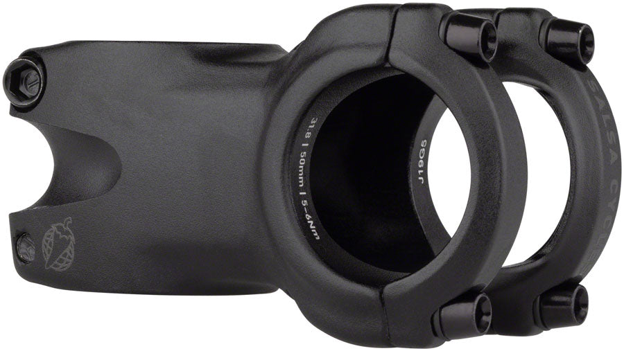 NEW Salsa Guide Trail Stem- 50mm, 31.8 Clamp, 0 Degree, 1 1/8", Aluminum, Black