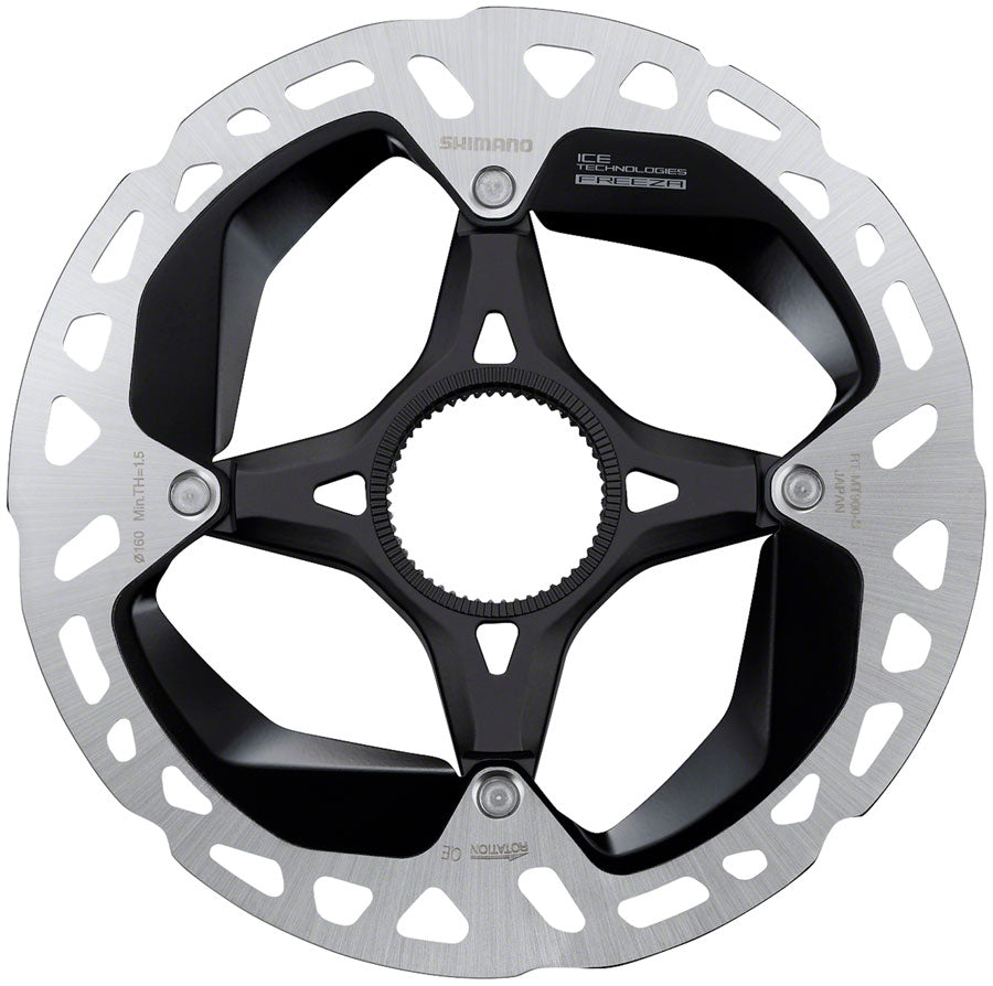 NEW Shimano XTR RT-MT900-S Disc Brake Rotor - 160mm, Center Lock (Internal Tooth Lock Ring), Silver/Black