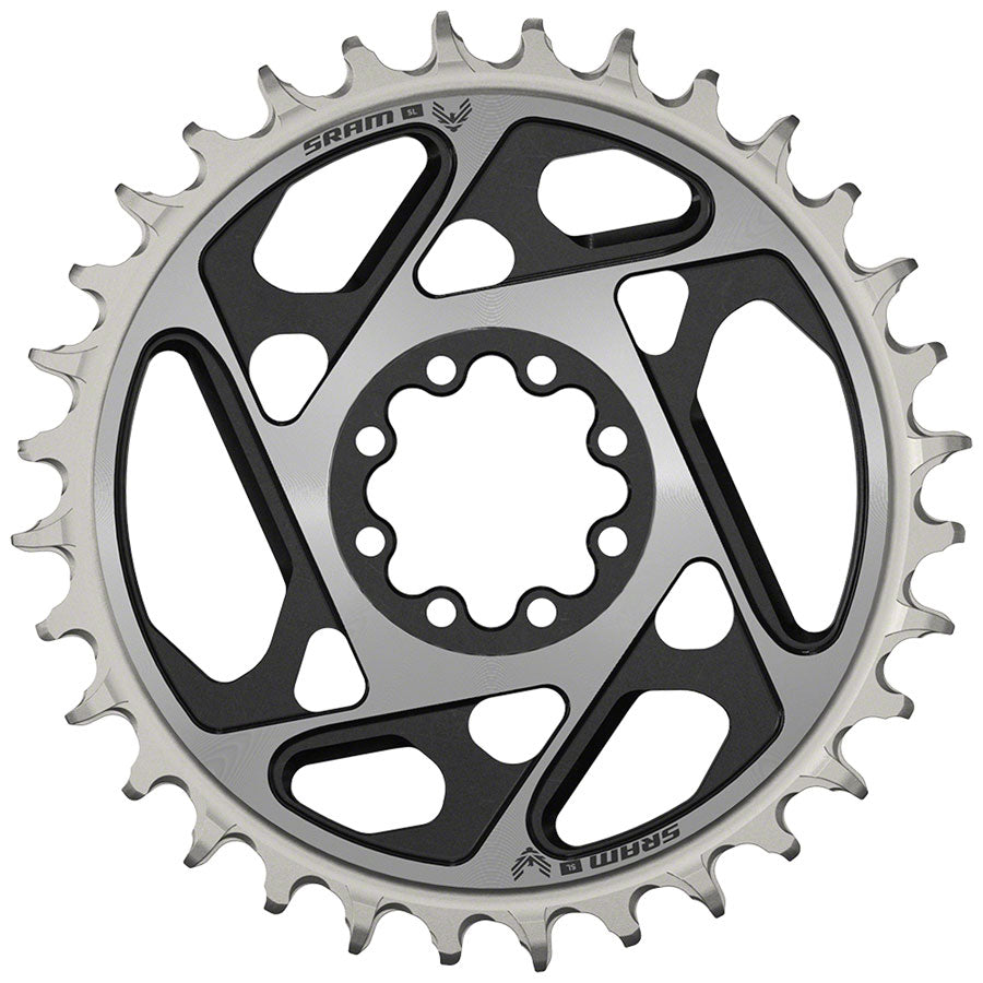 NEW SRAM XX SL Eagle T-Type Direct Mount Chainring - 32t, 12-Speed, 8-Bolt Direct Mount, 0mm Offset, Aluminum, Black/Silver, D1 - Around the Cycle