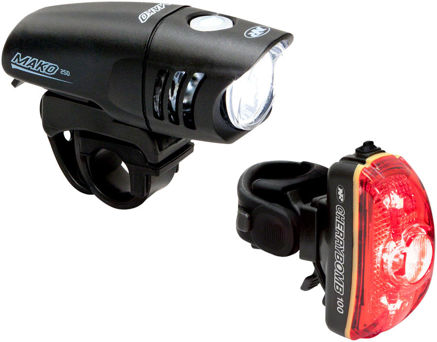 NEW NiteRider Mako 250 and CherryBomb 100 Headlight and Taillight Set