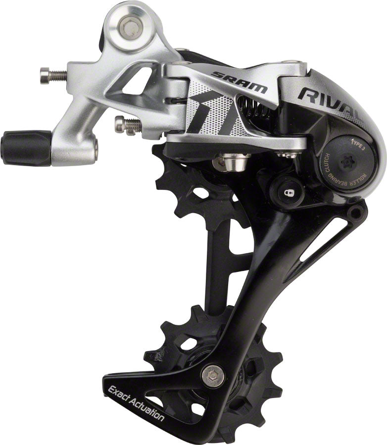 NEW SRAM Rival 1 Rear Derailleur - 11 Speed, Long Cage, Black/Silver - Around the Cycle