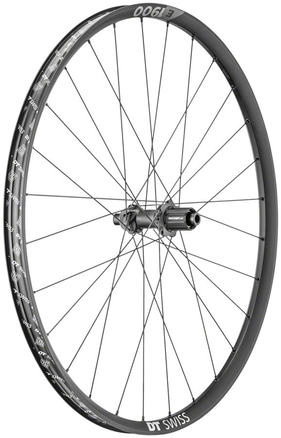 NEW DT Swiss E 1900 Spline 30 Rear Wheel - 29 12 x 148mm Center-Lock HG 11 MTN Black - Around the Cycle