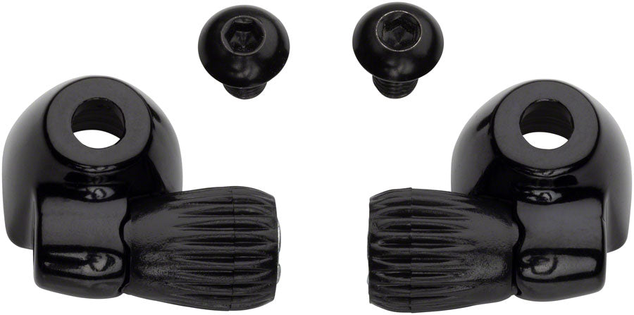 NEW Problem Solvers Downtube Housing Stops with Barrel Adjusters Black - Around the Cycle