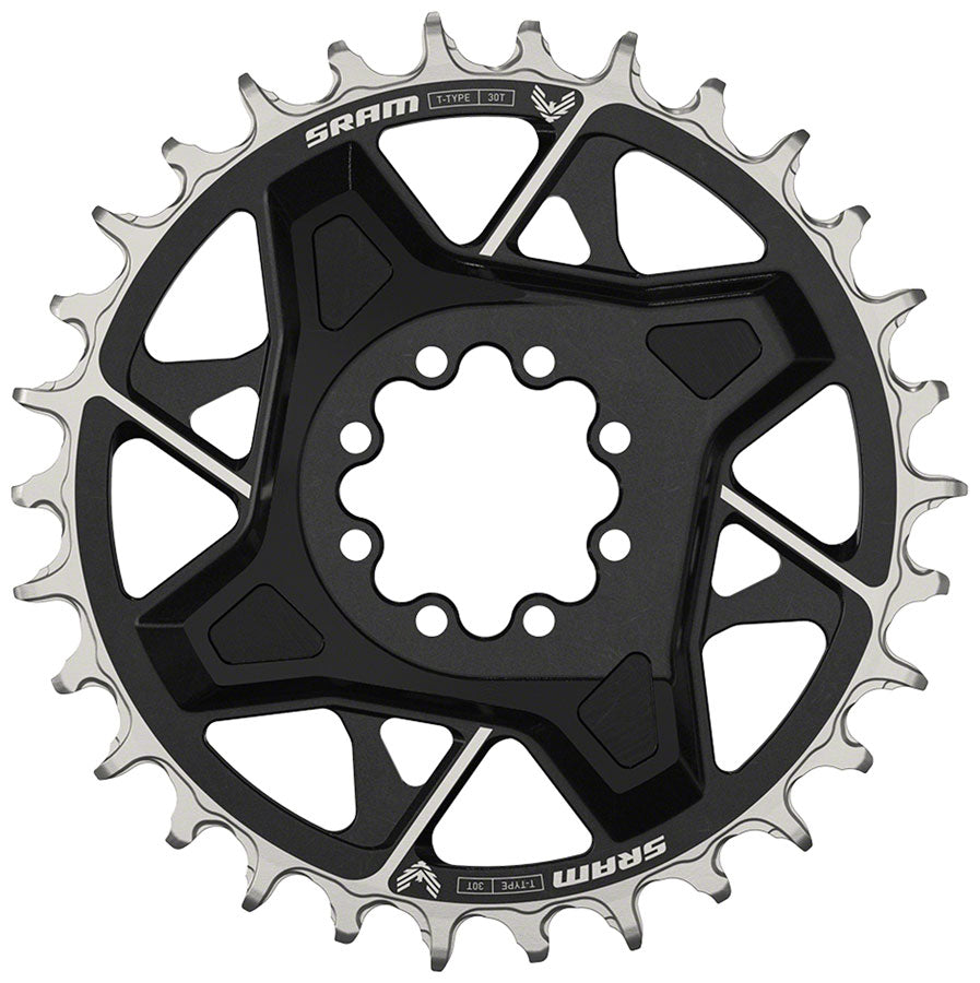NEW SRAM X0 Eagle T-Type Direct Mount Chainring - 30t, 12-Speed, 8-Bolt Direct Mount, 3mm Offset, Aluminum, Black, D1 - Around the Cycle
