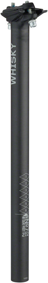 NEW WHISKY No.7 Carbon Seatpost - 27.2 x 400mm, 0mm Offset, Matte Carbon
