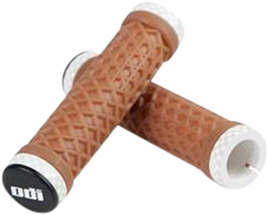 NEW ODI, Vans Lock-On, Grips, 130mm, Gum Rubber/Chekerboard, Set - Around the Cycle