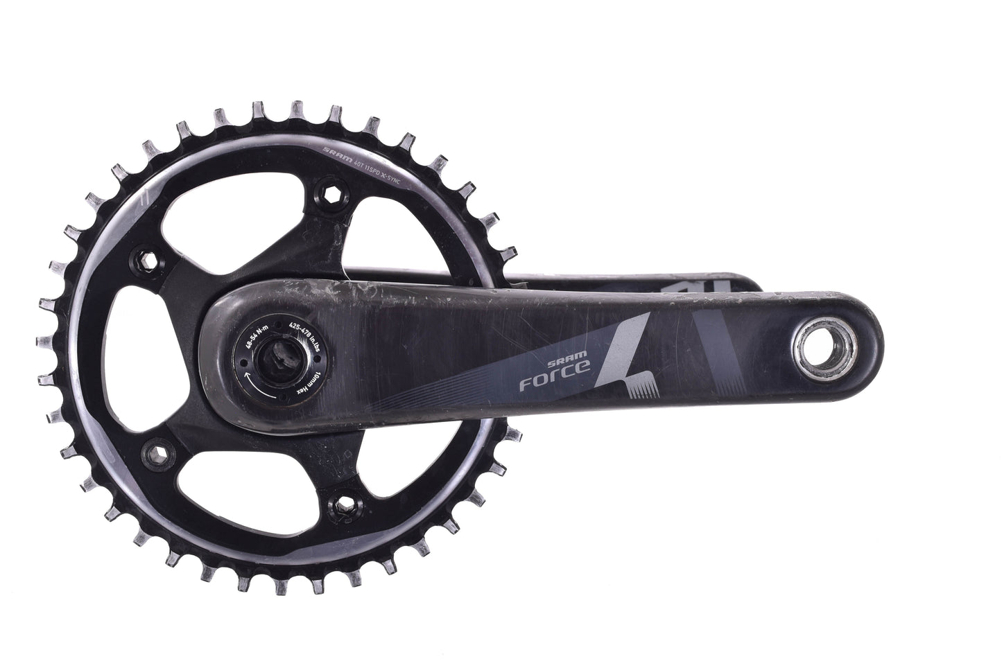 USED SRAM Force/Rival Hydro 1x11 speed Groupset 175mm 40T Carbon Crank BB30 11-42T HG Cassette