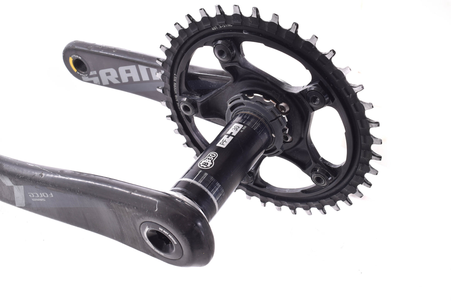 USED SRAM Force/Rival Hydro 1x11 speed Groupset 175mm 40T Carbon Crank BB30 11-42T HG Cassette