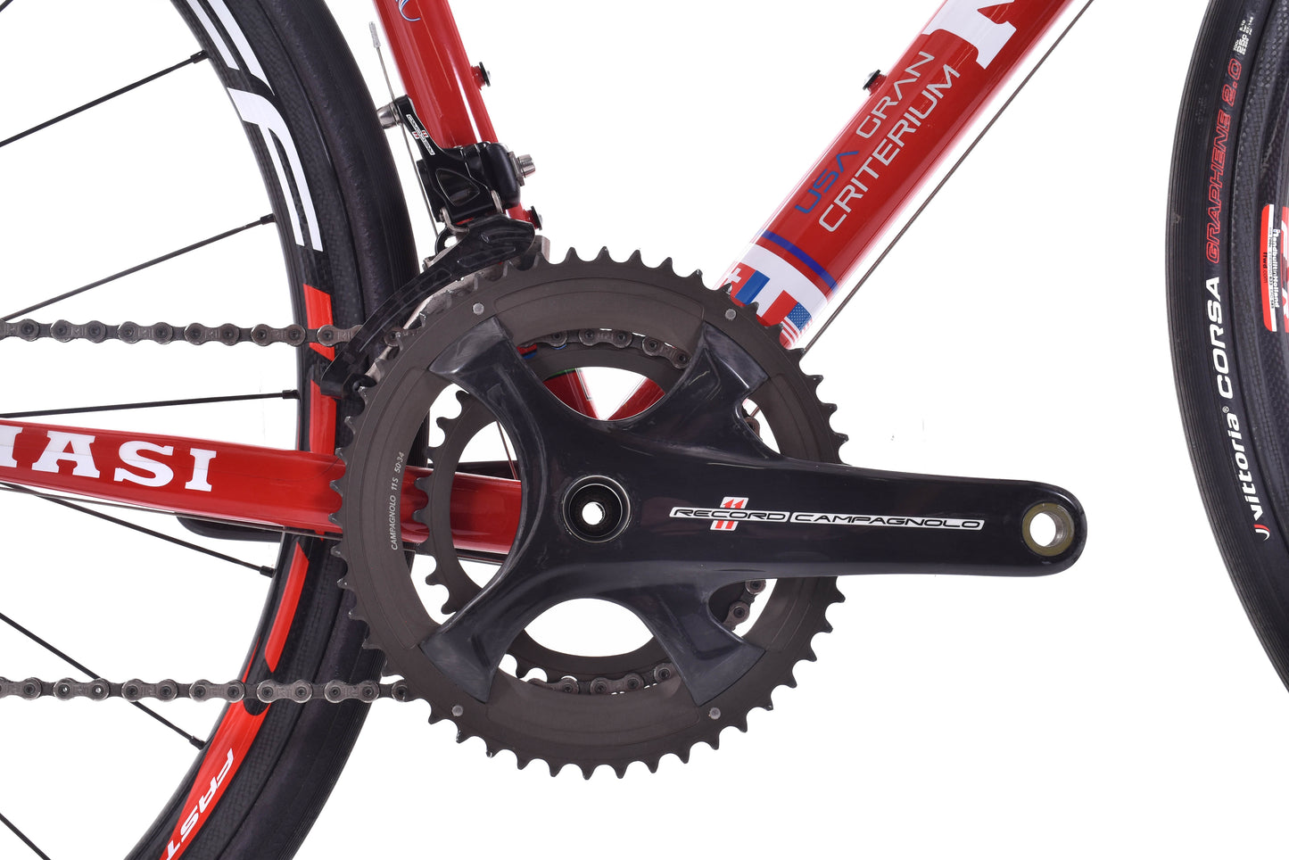 USED Masi USA Gran Criterium 56cm Columbus Steel Road Bike Campagnolo Record 2x11 Made in California 8/100