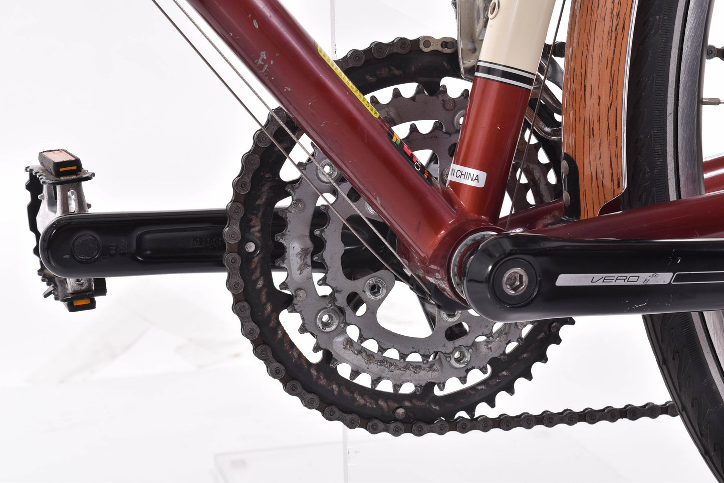 USED Jamis Coda Sport Reynolds 520 Steel Hybrid Commuter Bike 16" Small 3x9 speed Red