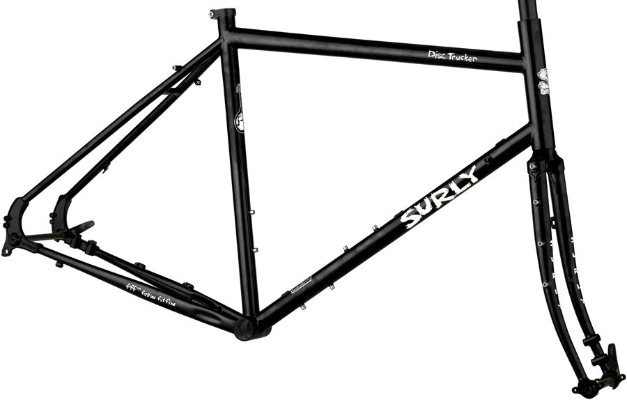 NEW Surly Disc Trucker Frameset - Hi-Viz Black 26 Touring Frame - Around the Cycle
