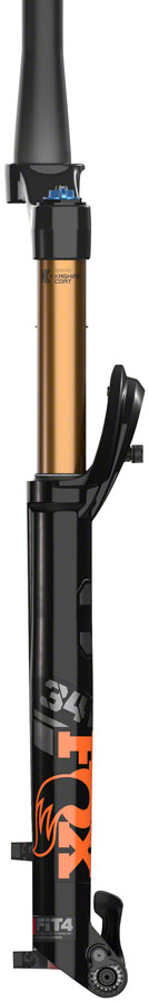 NEW FOX 34 Factory Suspension Fork - 29", 140 mm, 15QR x 110 mm, 44 mm Offset, Shiny Black, FIT4, 3-Position