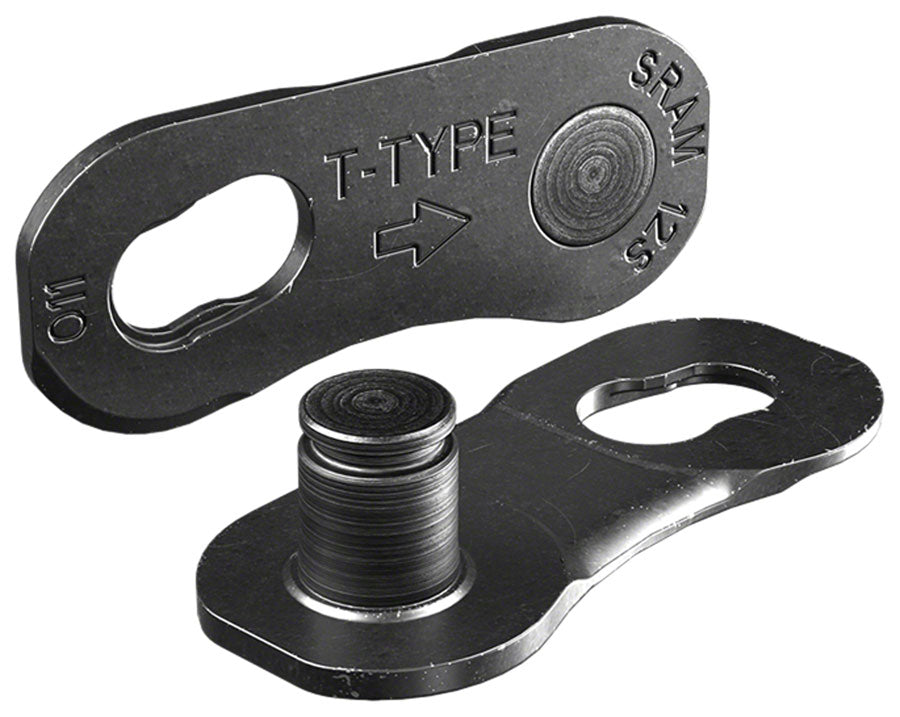 NEW SRAM Eagle T-Type PowerLock Flattop Connector Link - 12-Speed, For Eagle T-Type Flattop Chain Only, PVD Coated, Black, 4 Pack - Around the Cycle