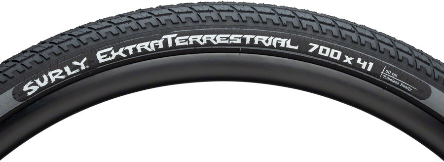 NEW Surly ExtraTerrestrial Tire Surly ExtraTerrestrial Tire - 700 x 41, Tubeless, Folding, Black/Slate, 60tpi