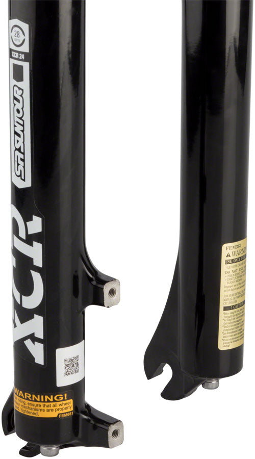 NEW SR Suntour XCR Air 24 Suspension Fork: 24", 1-1/8" Threadless Steerer, 63mm Travel, Disc, Black