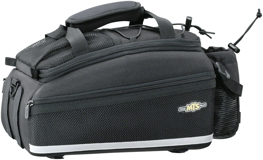 NEW Topeak MTS Strap Mount TrunkBag DXP Rack Bag with Expandable Panniers - 22.6 Liter, Black