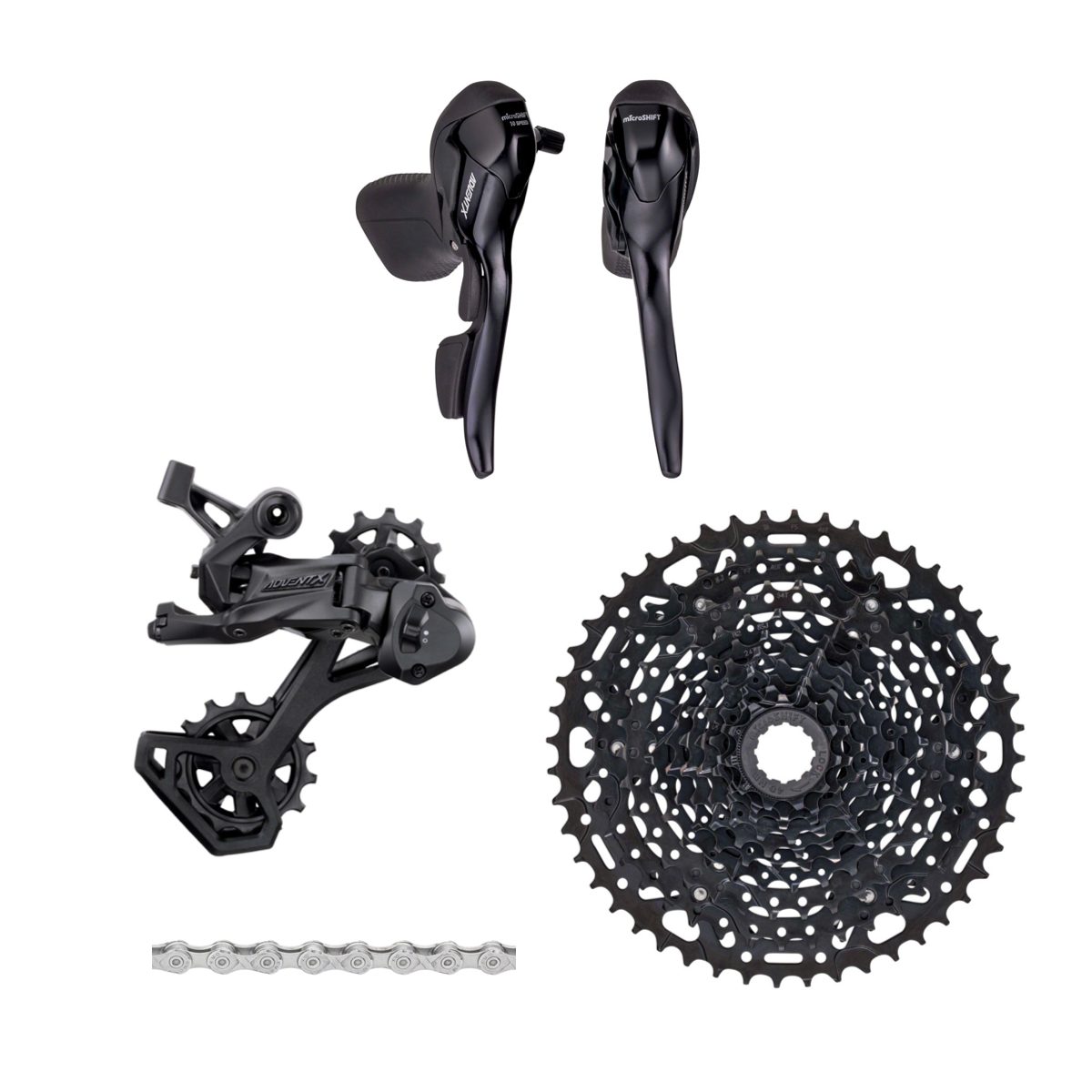 NEW microSHIFT Advent X Drop Bar Groupset 10 Speed 11-48t