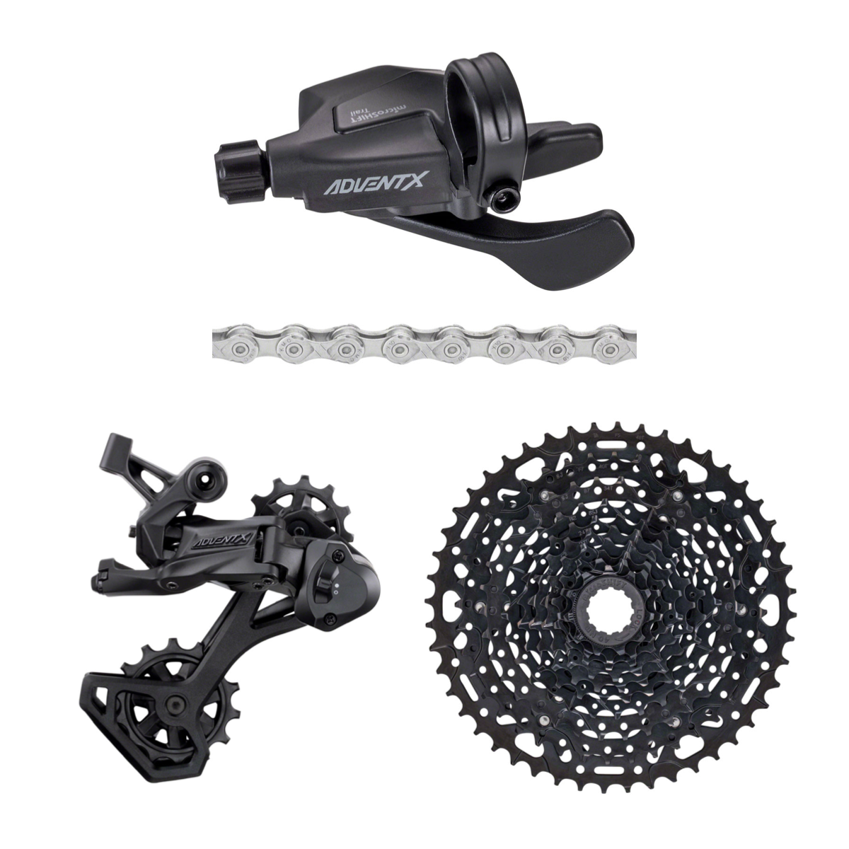 NEW microSHIFT Advent X Flat Bar Groupset 10 Speed 11 48t