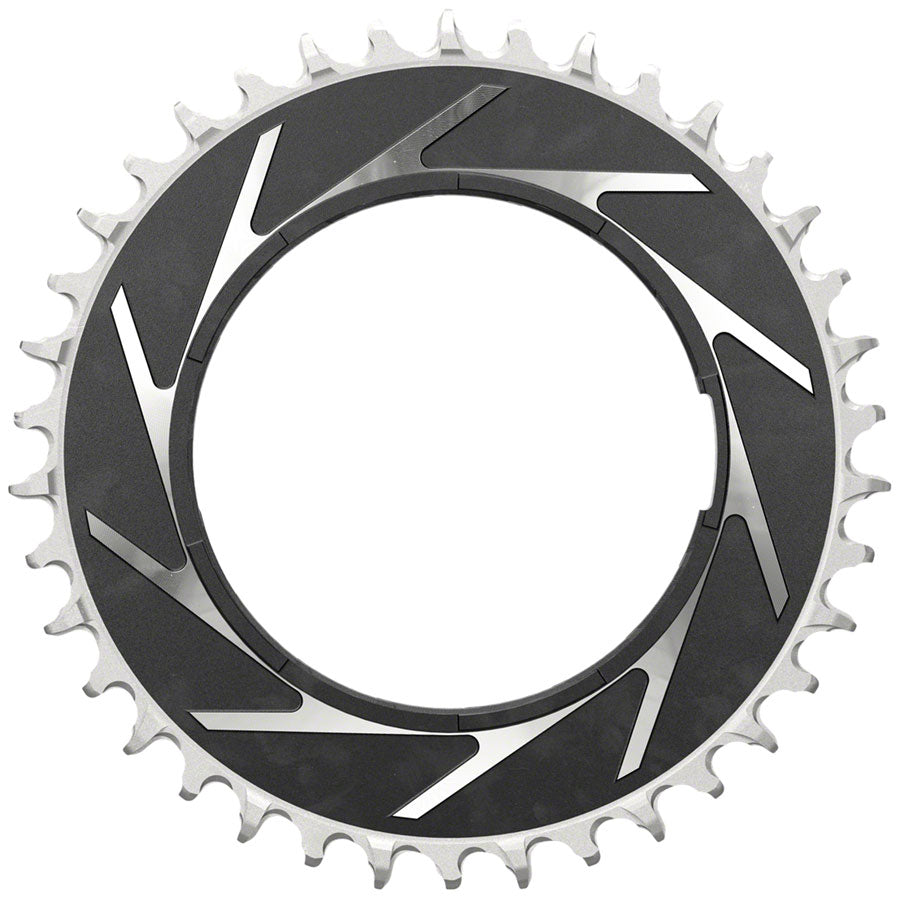 NEW SRAM XX SL Eagle T-Type Thread Mount Chainring - 38t, 12-Speed, Thread Mount (For XX SL PM Spider), 3mm Offset, Aluminum, Black/Silver - Around the Cycle