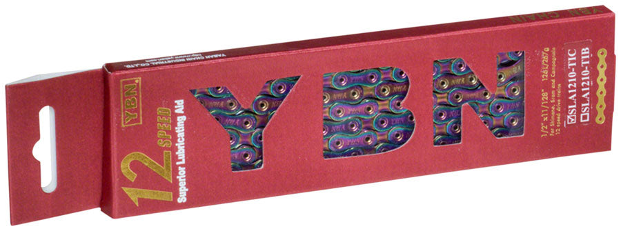 NEW YBN Ti-Nitride Chain - 12-Speed 126 Links Rainbow
