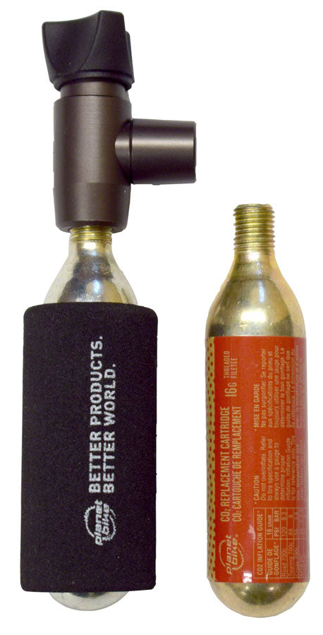 NEW Planet Bike Black Zeppelin CO2 Inflator with 2 16g Cartridges