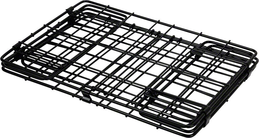 NEW Wald 582 Folding Pannier Basket for Rear Rack: Gloss Black - Around the Cycle