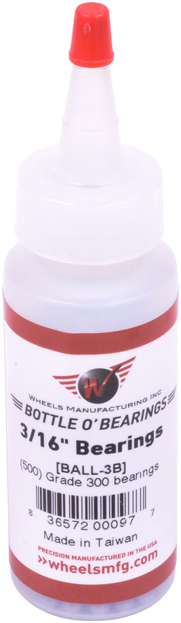 NEW Wheels Manufacturing Grade 300 3/16" Loose Ball Bearing: Bottle of 500