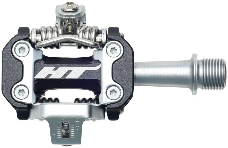 NEW HT Components M2 Pedals - Dual Sided Clipless, Aluminum, 9/16", Black