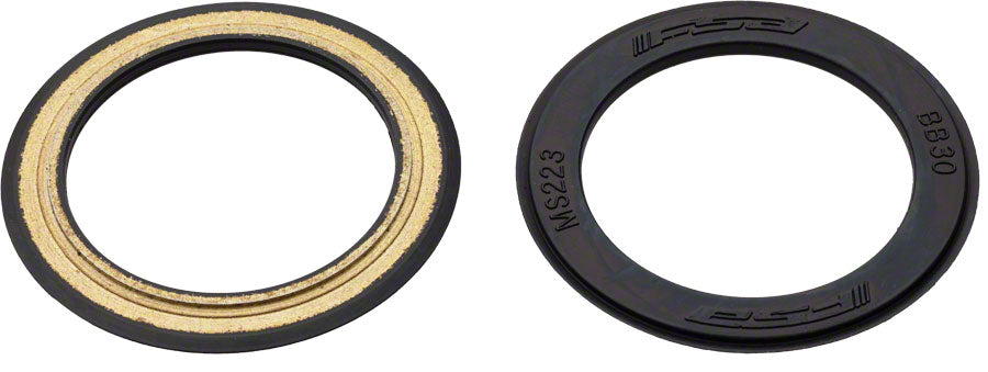 NEW FSA BB30 Bearing Covers Black Rubber Coated Pair