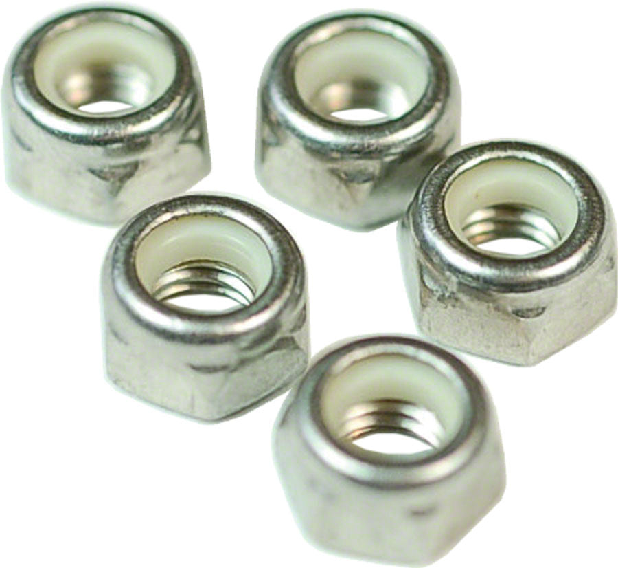 NEW Wheels Manufacturing M5 Nylock Hex Nut Stainless Steel Bottle/100 - Around the Cycle