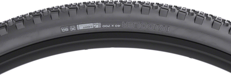 NEW WTB Raddler Tire - 700 x 40, TCS Tubeless, Folding, Black, Light, Fast Rolling, SG2 - Around the Cycle