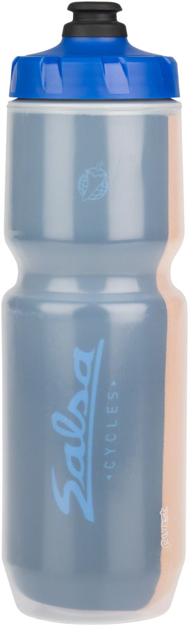 NEW Salsa Team Polytone Purist Insulated Water Bottle - Dark Blue, Blue, w/ Stripes, 23oz - Around the Cycle