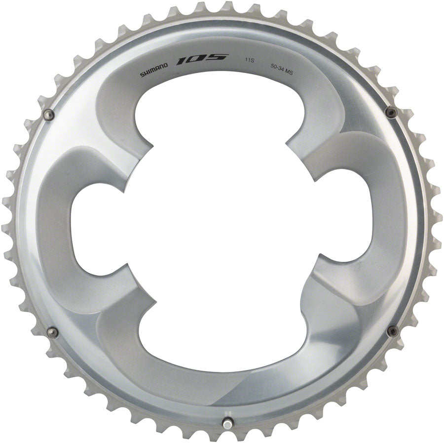 NEW Shimano 105 FC-R7000 50t 4x110 bcd Asymmetric Chainring, Silver