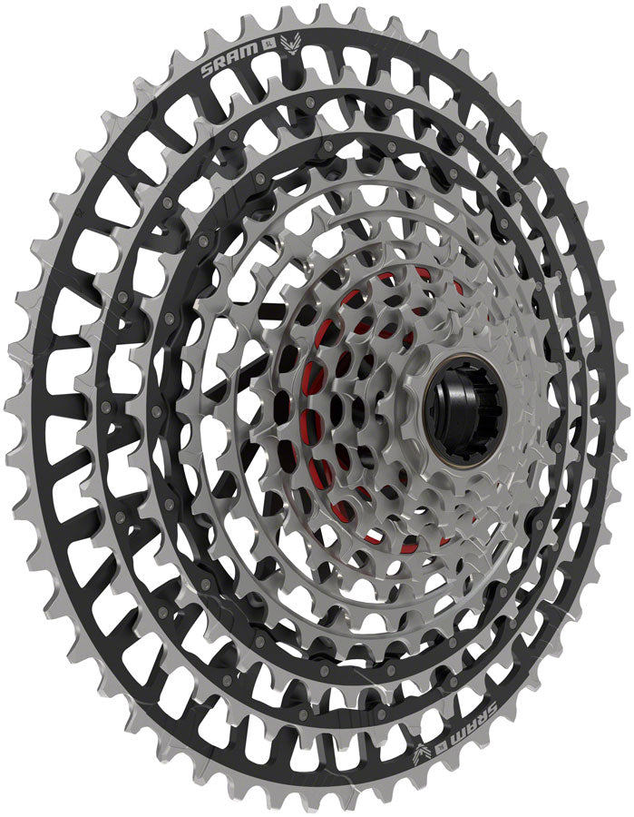 NEW SRAM XX SL Eagle T-Type XS-1299 Cassette - 12-Speed, 10-52t, For XD Driver, Silver/Black - Around the Cycle