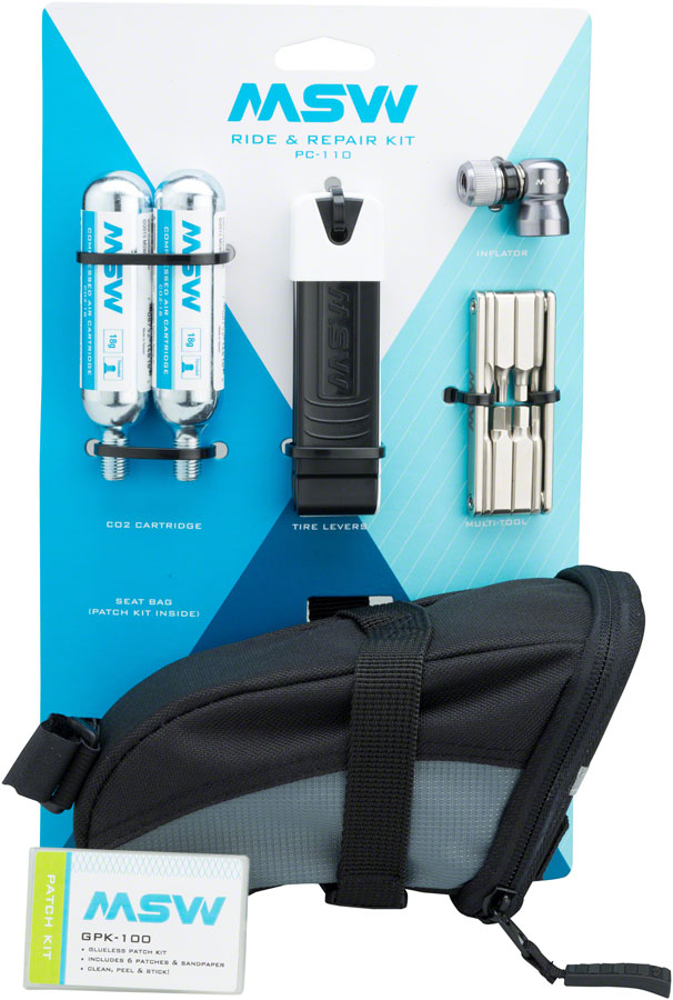 NEW MSW Ride and Repair Kit with Seatbag and CO2 - Around the Cycle
