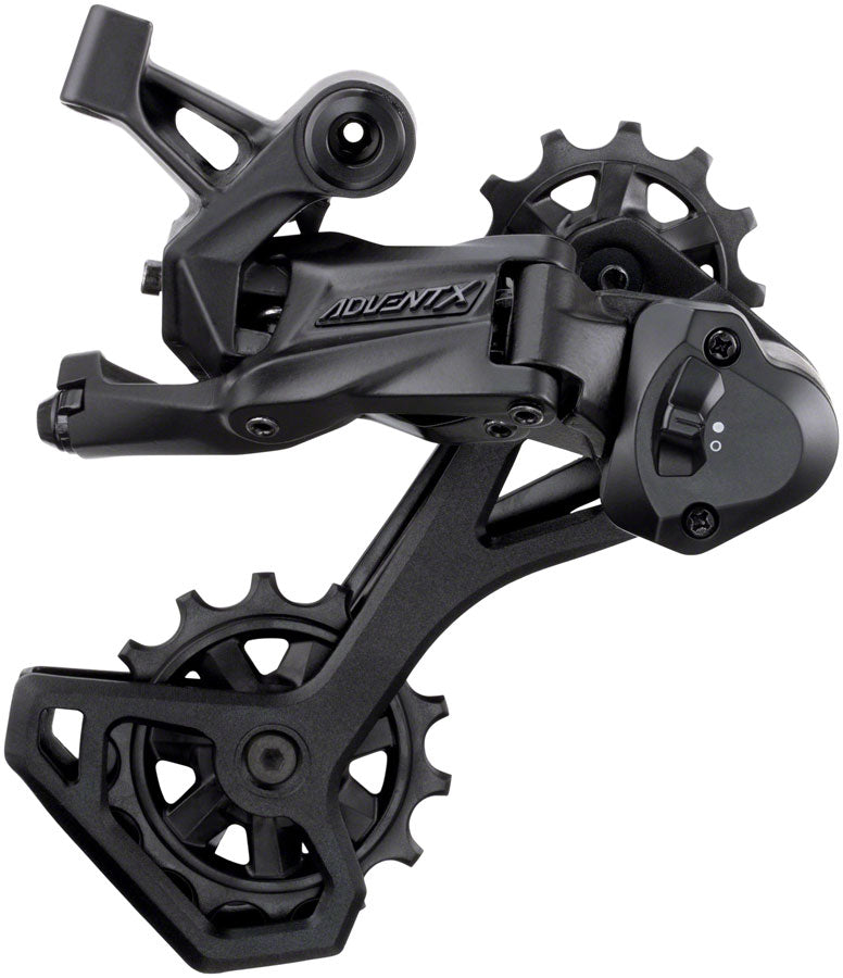 NEW microSHIFT ADVENT X Rear Derailleur - 10-Speed, Medium Cage, Black, With Clutch