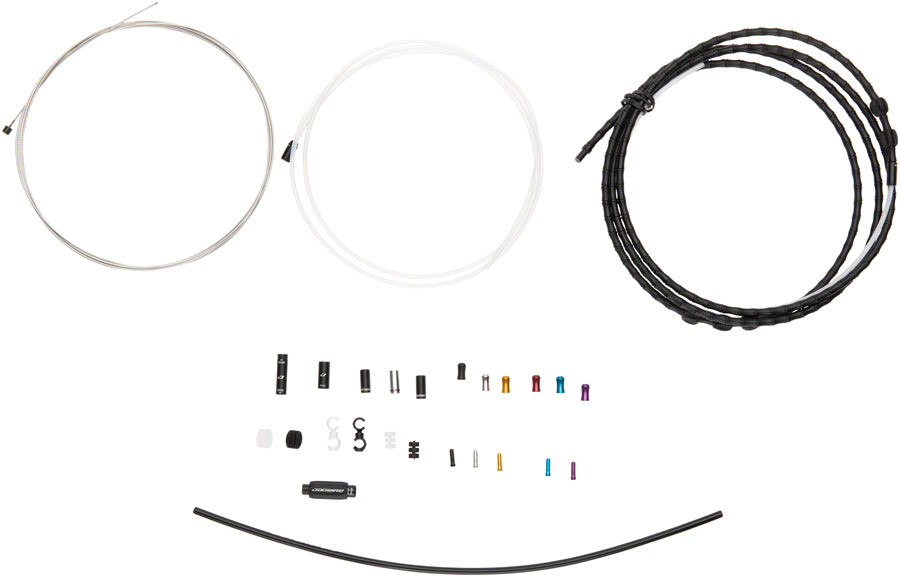 NEW Jagwire 1x Elite Link Shift Cable Kit SRAM/Shimano with Polished Ultra-Slick Cable, Black