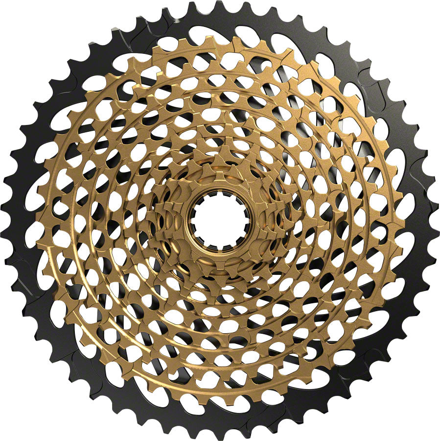 NEW SRAM XX1 Eagle XG-1299 12-Speed Cassette 12 Speed, 10-50t, Gold/Black - Around the Cycle