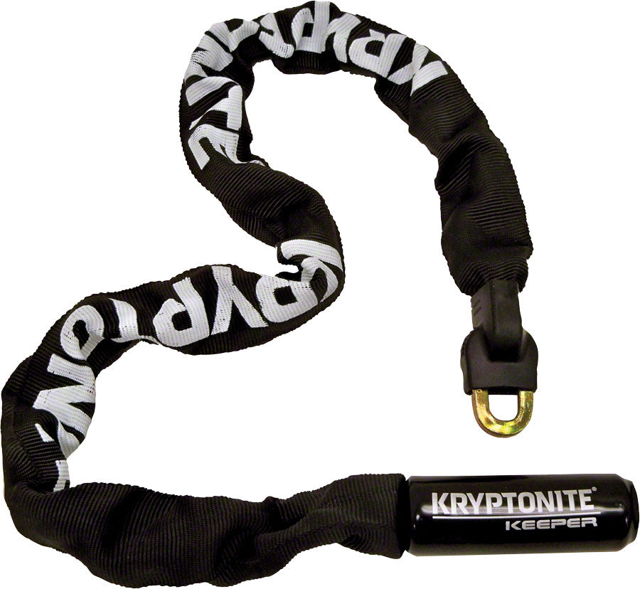 NEW Kryptonite Keeper 785 Integrated Chain Lock - 85cm (2.8'), 7mm, Keyed, Black