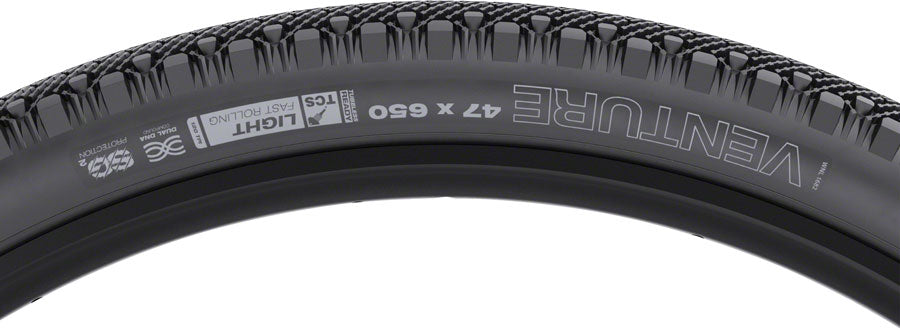 NEW WTB Venture Tire - 650b x 47, TCS Tubeless, Folding, Black, Light, Fast Rolling, SG2