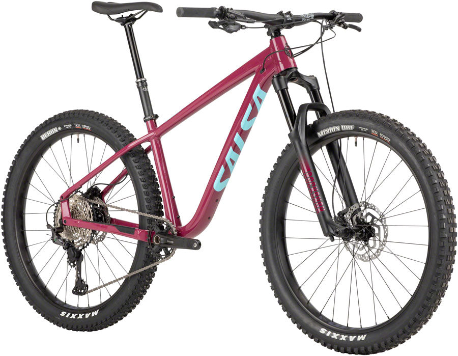 NEW Salsa Timberjack XT 27.5+ - Dark Red Mountain Bike