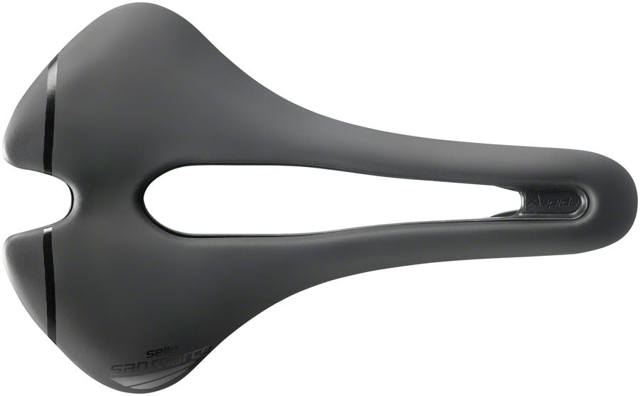 NEW Selle San Marco Aspide Short Open-Fit Saddle - Steel Black Men's Wide