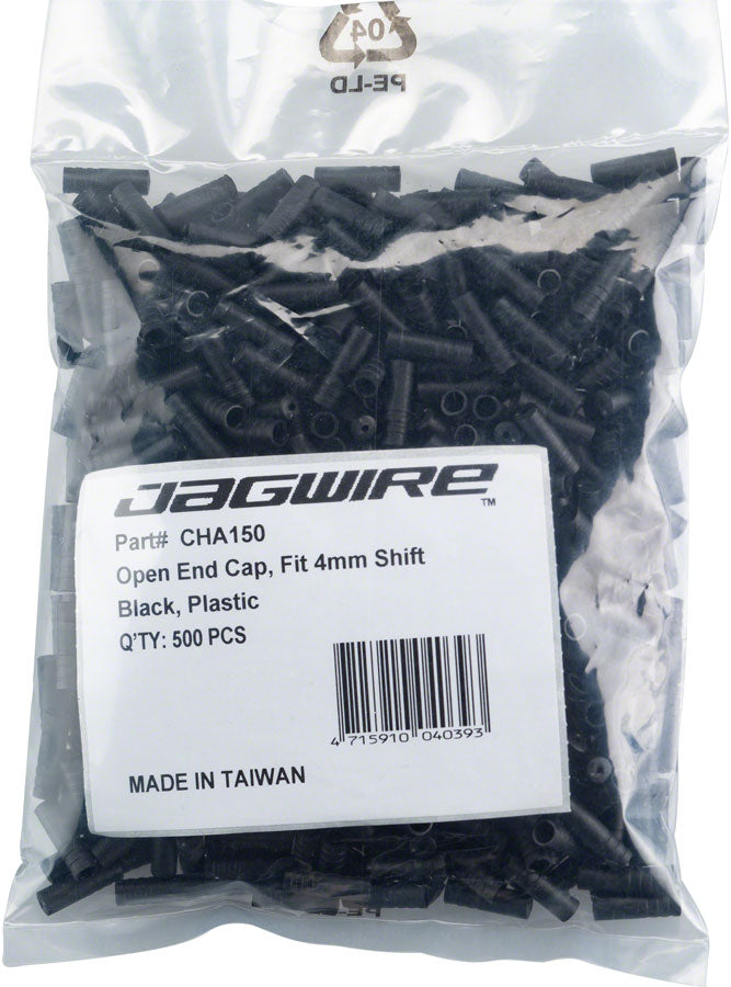 NEW Jagwire 4mm Open Nylon End Caps Refill Bag of 500 Black